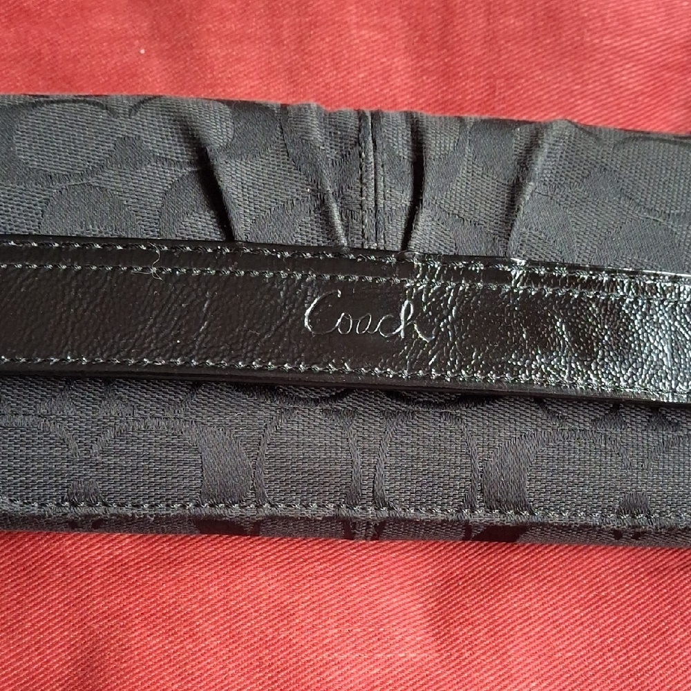 Coach Black Embossed Women's Wallet